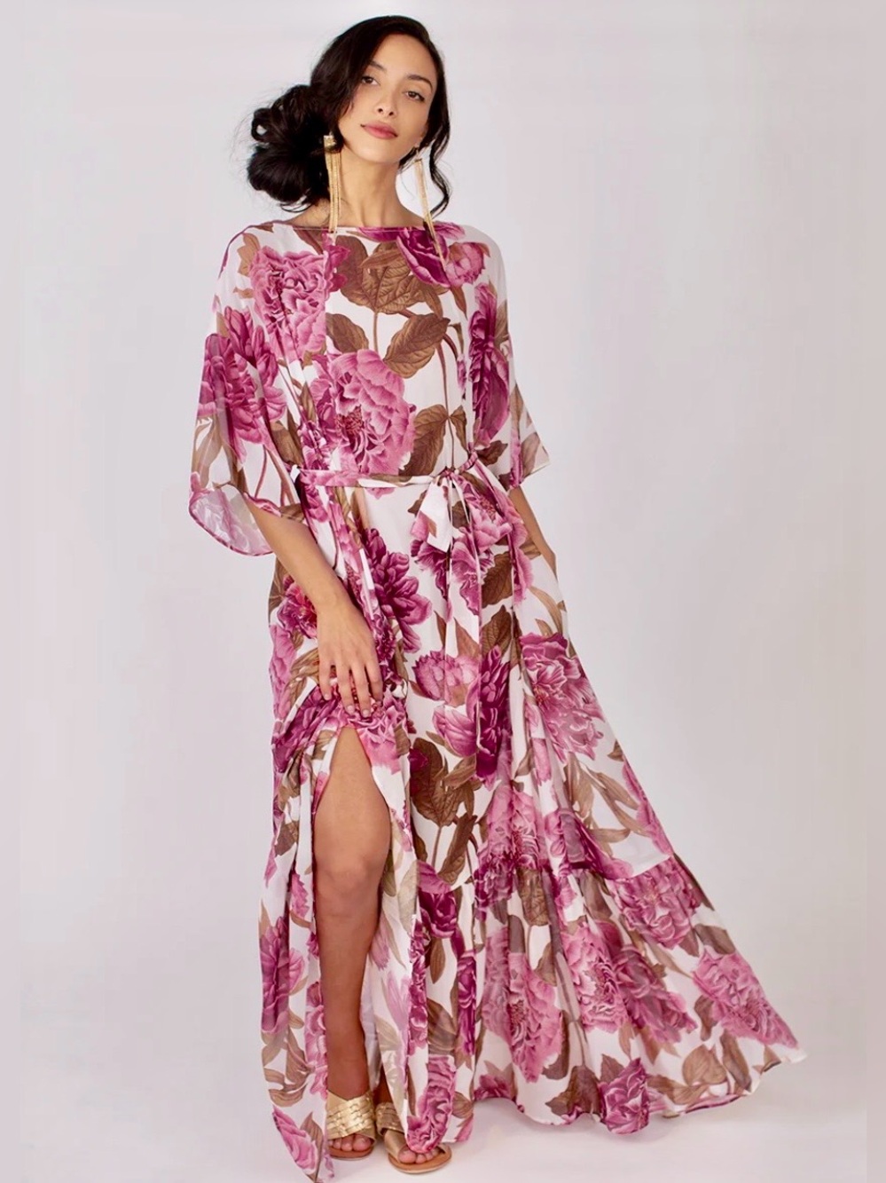 NWT Joyfolie OSFM Severine maxi dress in bourganvilla floral Mia Joy
boho